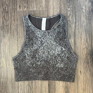 Lululemon Gray Bra Crop Top Size 6